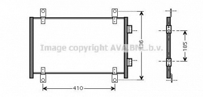 AVA QUALITY COOLING fta5302 -  Конденсатор, кондиционер